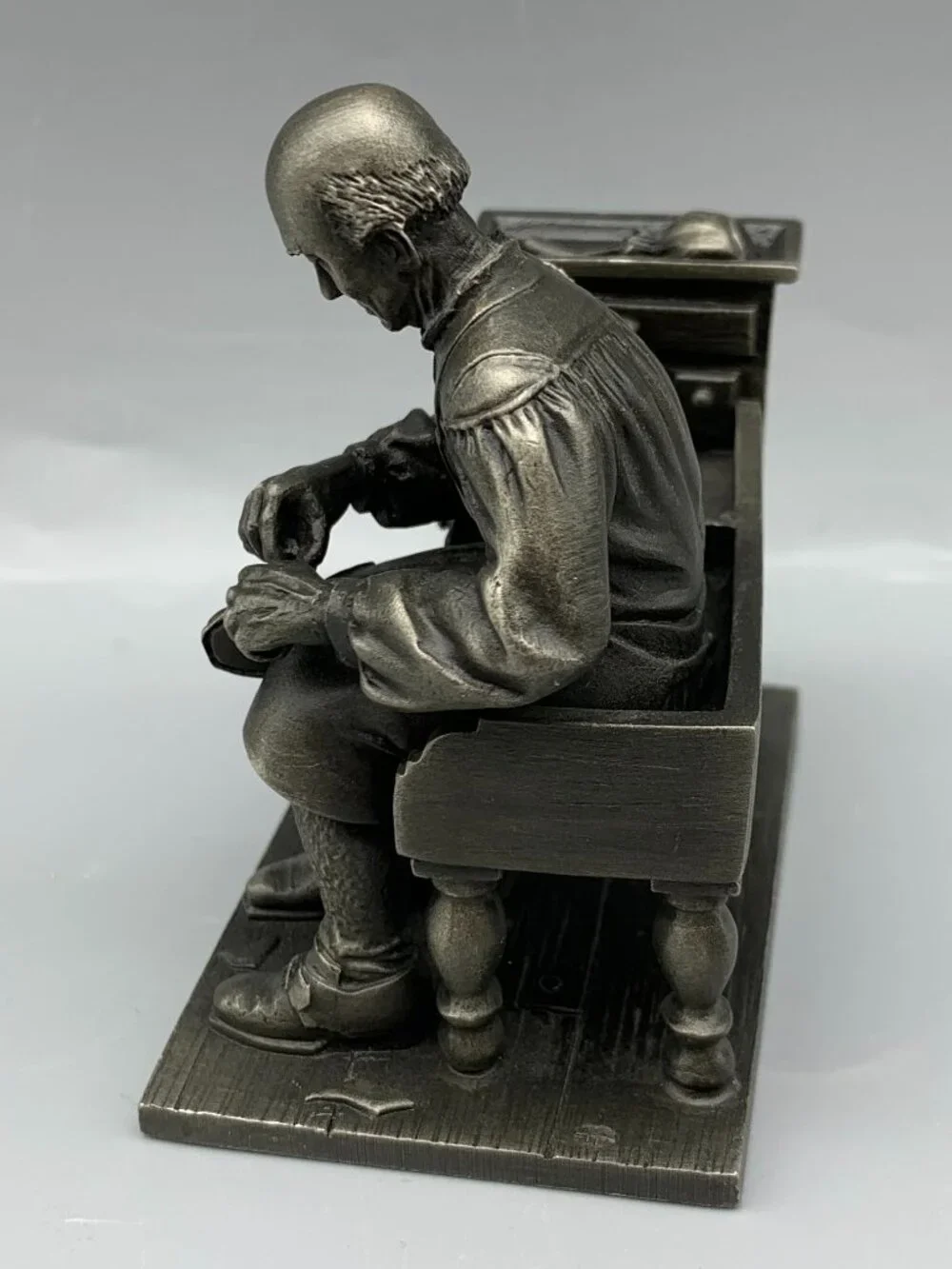 Franklin Mint 1975 Fine Pewter Figurines  The Innkeeper-Shoemaker-Blacksmith